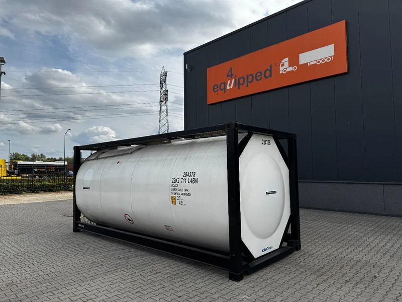 CIMC TOP: 2022, 20FT ISO, 25.030L, L4BN, UN Portable, T11, test:01 -2027 - מכל אחסון: תמונה 3 CIMC TOP: 2022, 20FT ISO, 25.030L, L4BN, UN Portable, T11, test:01 -2027 - מכל אחסון: תמונה 3