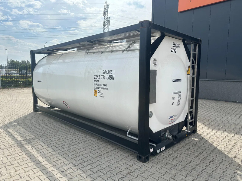 CIMC TOP: 2022, 20FT ISO, 25.030L, L4BN, UN Portable, T11, test: 1-2027 - מכל אחסון: תמונה 4 CIMC TOP: 2022, 20FT ISO, 25.030L, L4BN, UN Portable, T11, test: 1-2027 - מכל אחסון: תמונה 4