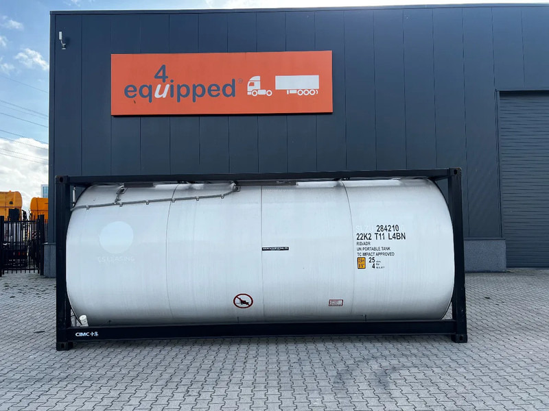CIMC UNUSED, BOTH FOOD STUFF/CHEMICAL USE, 20FT ISO, 25.000L, L4BN, UN Portable, T11, test: 1-2027 - מכל אחסון: תמונה 2 CIMC UNUSED, BOTH FOOD STUFF/CHEMICAL USE, 20FT ISO, 25.000L, L4BN, UN Portable, T11, test: 1-2027 - מכל אחסון: תמונה 2