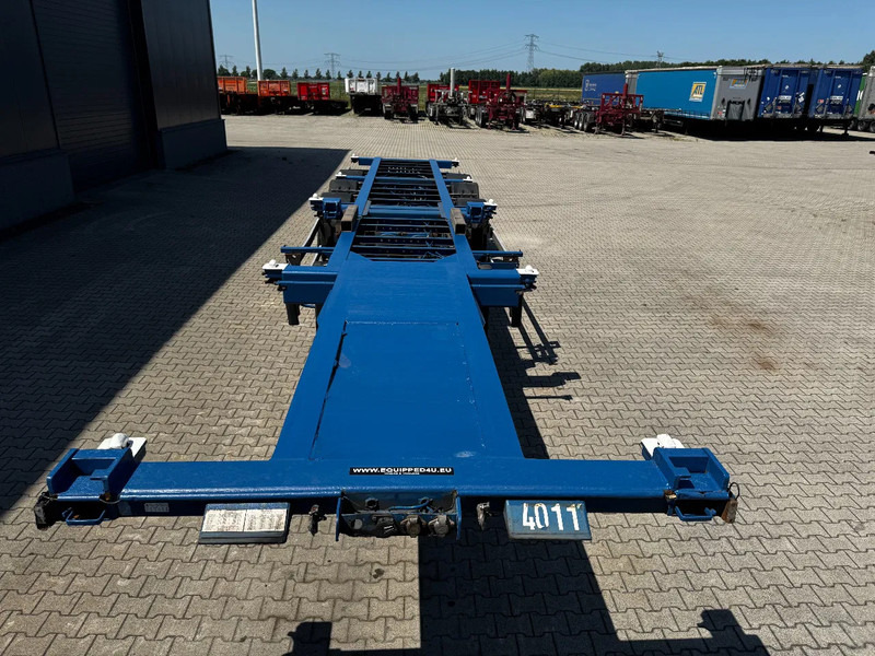 סמיטריילר מוביל מכולות/ החלפת גוף Groenewegen 40FT HC-chassis, BPW+Drum, liftaxle, NL-Chassis: תמונה 9