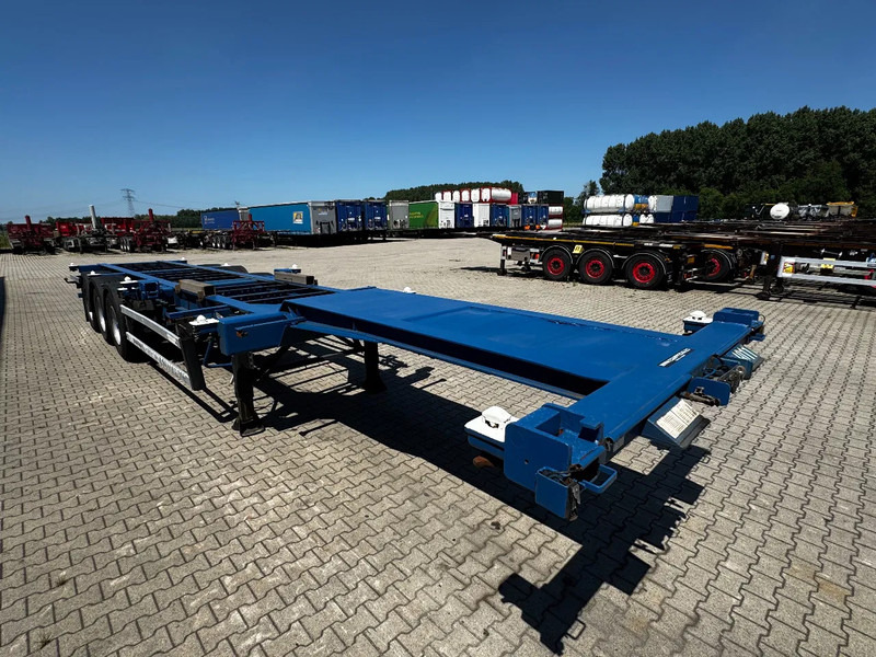 סמיטריילר מוביל מכולות/ החלפת גוף Groenewegen 40FT HC-chassis, BPW+Drum, liftaxle, NL-Chassis: תמונה 8