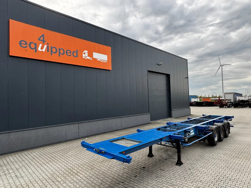 Groenewegen 40FT-chassis / liftaxle / drumbrakes / NL-Chassis - סמיטריילר מוביל מכולות/ החלפת גוף: תמונה 1 Groenewegen 40FT-chassis / liftaxle / drumbrakes / NL-Chassis - סמיטריילר מוביל מכולות/ החלפת גוף: תמונה 1