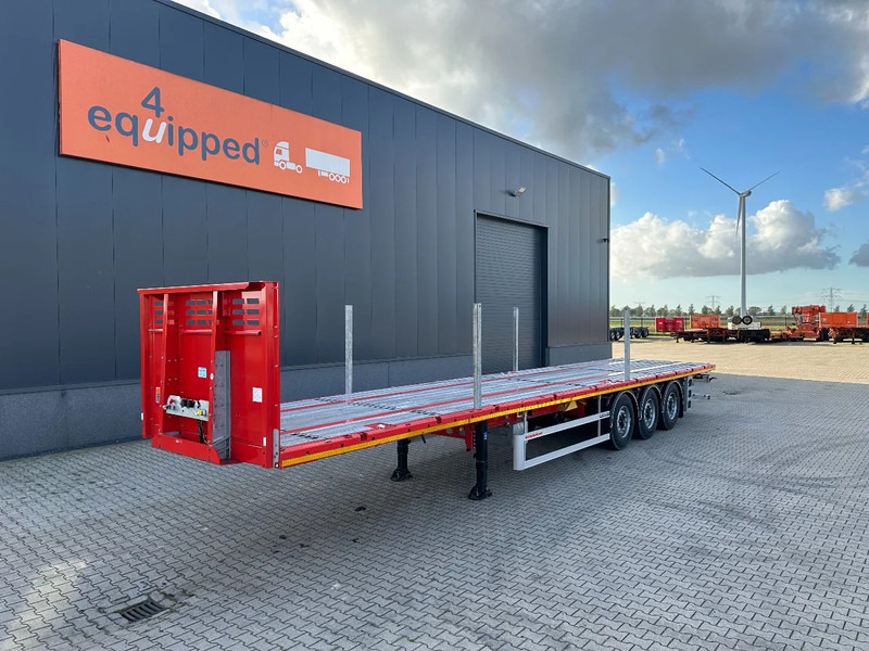Kässbohrer NEU Heavy-Duty Platform, Heckbündig, Twistlocks (1x 40FT / 2x 20FT), ADR (EX/II, EX/III, FL, AT), Rungtasschen, Scheibebremsen - סמיטריילר צד נופל/ שטוח: תמונה 1 Kässbohrer NEU Heavy-Duty Platform, Heckbündig, Twistlocks (1x 40FT / 2x 20FT), ADR (EX/II, EX/III, FL, AT), Rungtasschen, Scheibebremsen - סמיטריילר צד נופל/ שטוח: תמונה 1