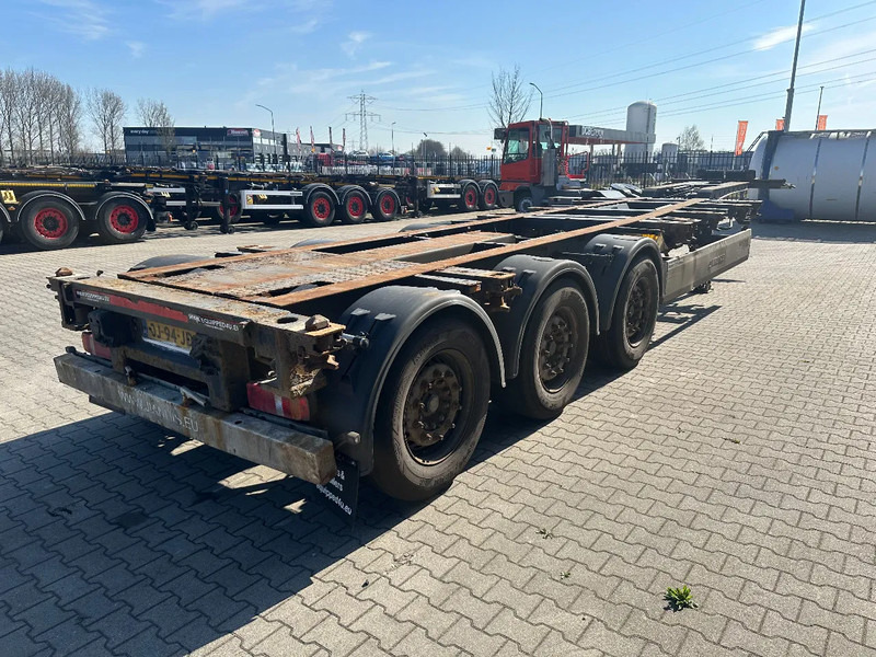 סמיטריילר מוביל מכולות/ החלפת גוף Krone 45FT HC, disc, extendable front+ rear+ bumper, NL-chassis: תמונה 15