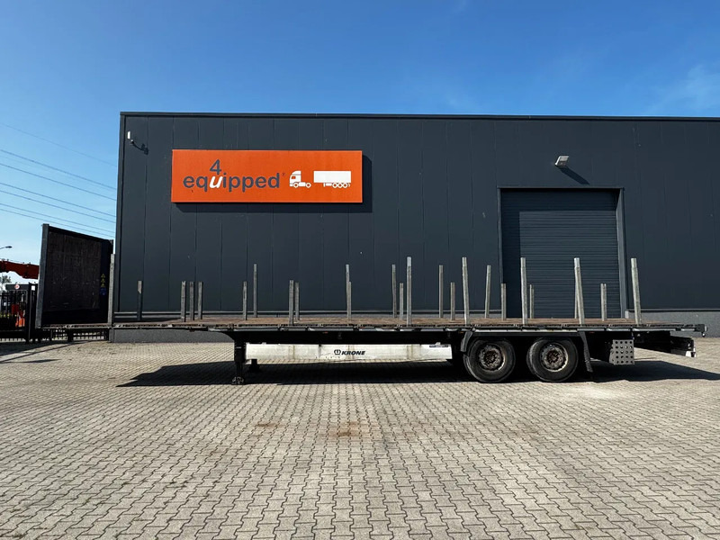 Krone originele platte oplegger met rongpotten + rongen, liftas, schijfremmen, NL-oplegger - סמיטריילר צד נופל/ שטוח: תמונה 2 Krone originele platte oplegger met rongpotten + rongen, liftas, schijfremmen, NL-oplegger - סמיטריילר צד נופל/ שטוח: תמונה 2