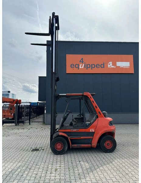 Linde H80D-03 FORKLIFT, 8000KG, duplex, 6 cil. Deutz diesel, 12.200hrs, - מלגזת סולר: תמונה 4 Linde H80D-03 FORKLIFT, 8000KG, duplex, 6 cil. Deutz diesel, 12.200hrs, - מלגזת סולר: תמונה 4