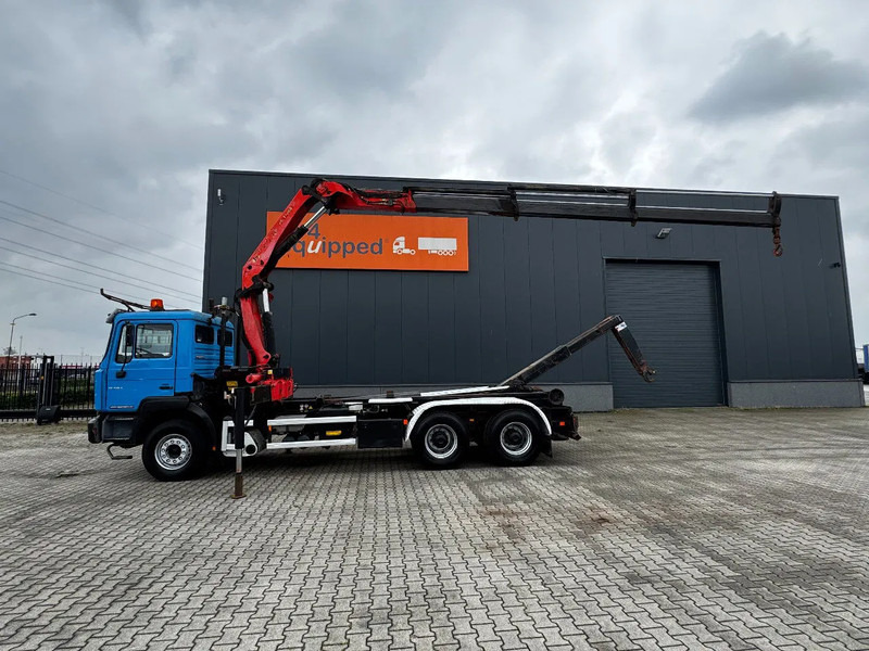 MAN FE 410A, 6x4, EURO 2, Palfinger PK17000 Crane + VDL HOOK, full spring, manual gearbox, MOT 9/2025 - משאית הרמת וו, משאית מנוף: תמונה 2 MAN FE 410A, 6x4, EURO 2, Palfinger PK17000 Crane + VDL HOOK, full spring, manual gearbox, MOT 9/2025 - משאית הרמת וו, משאית מנוף: תמונה 2