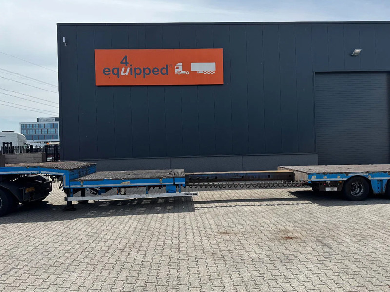 סמיטריילר עם מטען נמוך Nooteboom OSD-48-03V dieplader, NL-trailer, APK: 07/2026, hydraulische oprijplaten + hefplateau, 370cm uitschuifbaar, SAF + trommelremmen: תמונה 14