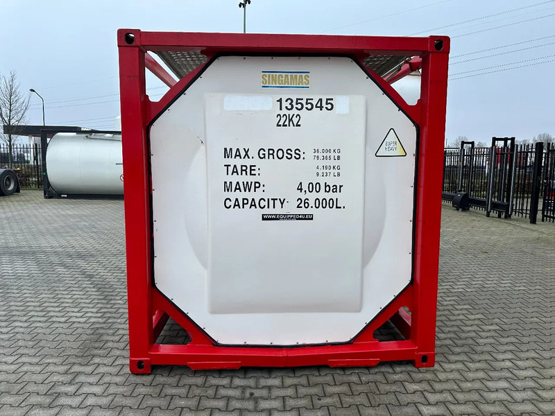 SINGAMAS 20FT ISO, 26.000L/1-COMP/3 BAFFELS/3 manholes, 5Y inspection: 06/2027 - מכל אחסון: תמונה 5 SINGAMAS 20FT ISO, 26.000L/1-COMP/3 BAFFELS/3 manholes, 5Y inspection: 06/2027 - מכל אחסון: תמונה 5