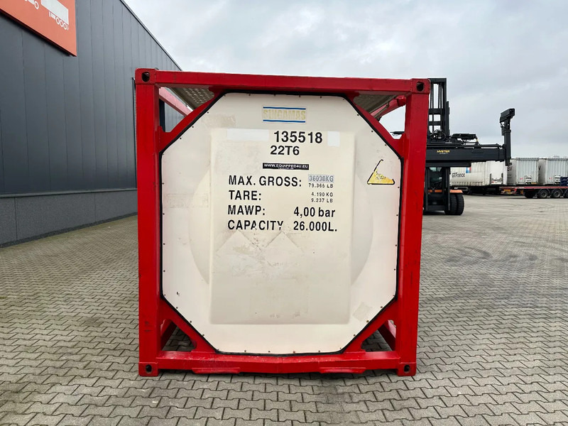 SINGAMAS 20FT ISO, 26.000L/1-COMP/3 BAFFELS/3 manholes, 5Y inspection: 06/2027 - מכל אחסון: תמונה 5 SINGAMAS 20FT ISO, 26.000L/1-COMP/3 BAFFELS/3 manholes, 5Y inspection: 06/2027 - מכל אחסון: תמונה 5