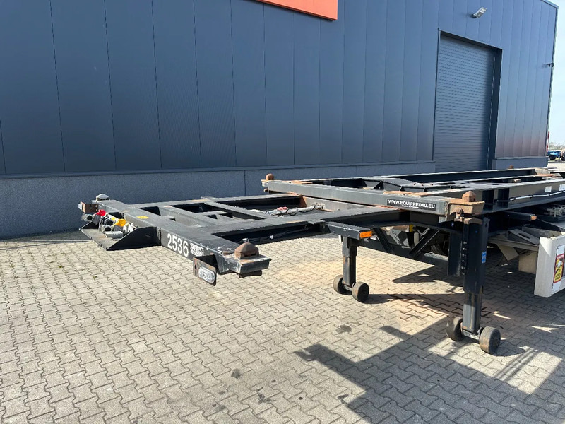 סמיטריילר מוביל מכולות/ החלפת גוף Van Hool 20FT Tipping-chassis, ADR (EX/II, EX/III, FL, AT), SAF, 2 liftaxles, APK/ADR: 10-2025: תמונה 12
