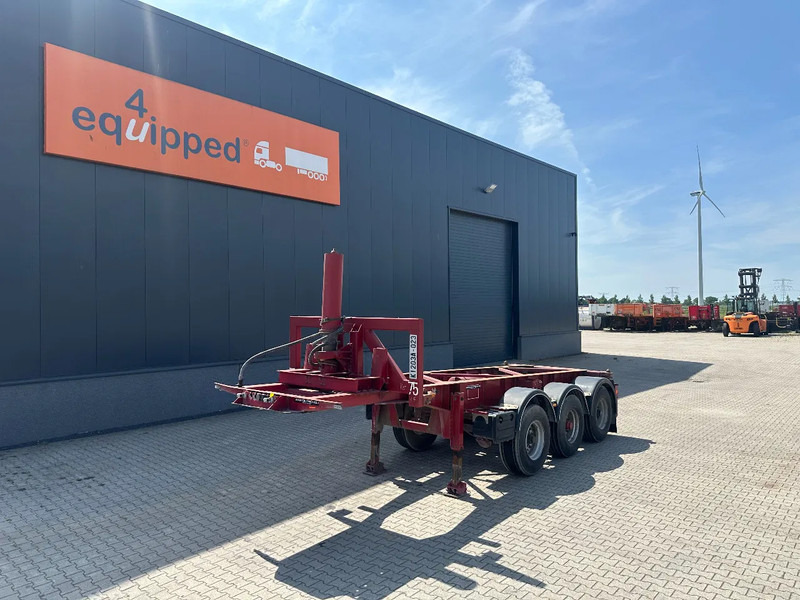 Van Hool 3 AXLE 20FT TIPPING-CHASSIS, BPW + disc, liftaxle, steering axle, BROKEN HYVA-CYLINDER - סמיטריילר מוביל מכולות/ החלפת גוף: תמונה 1 Van Hool 3 AXLE 20FT TIPPING-CHASSIS, BPW + disc, liftaxle, steering axle, BROKEN HYVA-CYLINDER - סמיטריילר מוביל מכולות/ החלפת גוף: תמונה 1