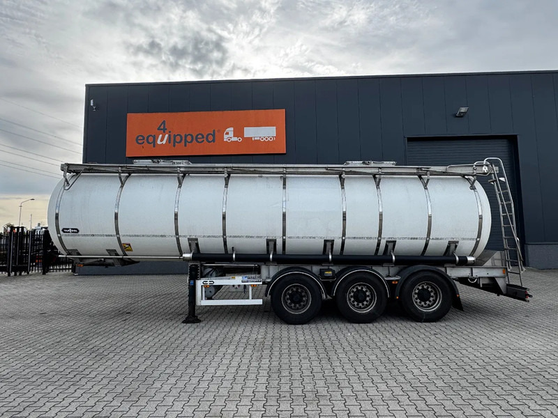 Van Hool LEBENSMITTEL / RVS Rahmen / Leergewicht: 5.860kg / 29.500L / 1-Kammer+ 1 Schwallwand / Scheibebremse / NL / APK 02-2026 - סמיטריילר מכל: תמונה 2 Van Hool LEBENSMITTEL / RVS Rahmen / Leergewicht: 5.860kg / 29.500L / 1-Kammer+ 1 Schwallwand / Scheibebremse / NL / APK 02-2026 - סמיטריילר מכל: תמונה 2