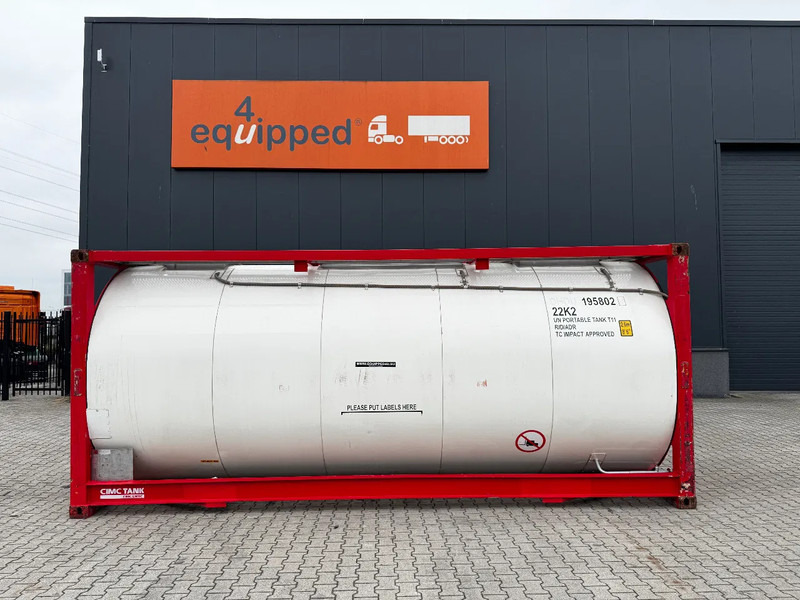 Welfit Oddy 20FT ISO, 24.990L / 1-COMP / 3 BAFFELS / T11 / 22K2 / 4 manholes / 5Y- + CSC-inspection valid until 04/2028 - מכולת מכל: תמונה 2 Welfit Oddy 20FT ISO, 24.990L / 1-COMP / 3 BAFFELS / T11 / 22K2 / 4 manholes / 5Y- + CSC-inspection valid until 04/2028 - מכולת מכל: תמונה 2