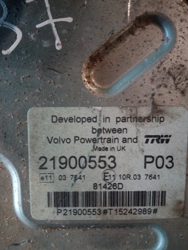 EDC VOLVO FH460 D13K460 21900553 P03 - ECU עבור משאית: תמונה 1 EDC VOLVO FH460 D13K460 21900553 P03 - ECU עבור משאית: תמונה 1