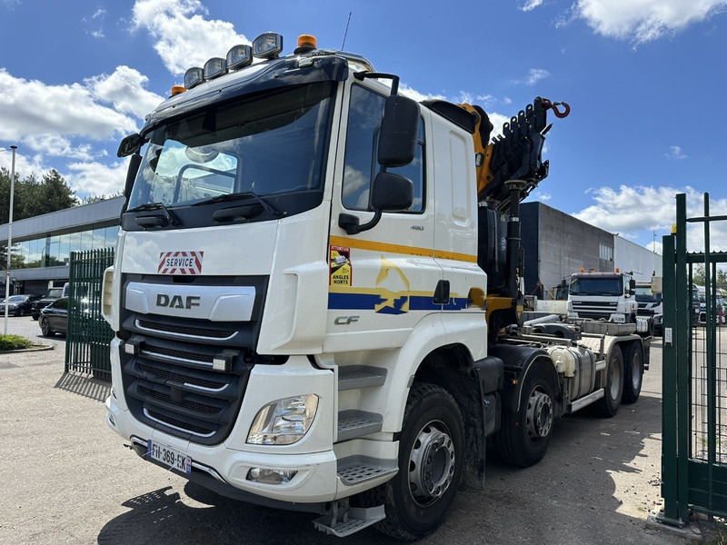 DAF CF 480 8x4 HOOKLIFT + CRANE (19m!) EFFER 205 / 6S + WINCH - RETARDER - *165.000km* - VERY NICE - משאית הרמת וו, משאית מנוף: תמונה 3 DAF CF 480 8x4 HOOKLIFT + CRANE (19m!) EFFER 205 / 6S + WINCH - RETARDER - *165.000km* - VERY NICE - משאית הרמת וו, משאית מנוף: תמונה 3