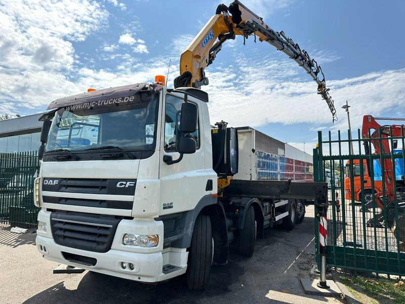 DAF CF 85.360 8x2 + CRANE (25m!) EFFER 305 6S + JIB 4S + ROTATOR - PLATORM 7m60 - LIFT + STEERING AXLE - EURO 5 - BE - משאית צד נופל/ שטוחה, משאית מנוף: תמונה 3 DAF CF 85.360 8x2 + CRANE (25m!) EFFER 305 6S + JIB 4S + ROTATOR - PLATORM 7m60 - LIFT + STEERING AXLE - EURO 5 - BE - משאית צד נופל/ שטוחה, משאית מנוף: תמונה 3