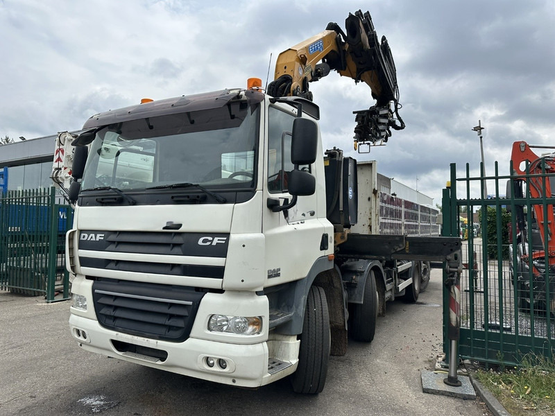 DAF CF 85.360 8x2 + KRAN (25m!) EFFER 305 6S + JIB 4S + ROTATOR - PLATORM 7m60 - LIFT + STEERING AXLE - EURO 5 - BE - משאית צד נופל/ שטוחה, משאית מנוף: תמונה 4 DAF CF 85.360 8x2 + KRAN (25m!) EFFER 305 6S + JIB 4S + ROTATOR - PLATORM 7m60 - LIFT + STEERING AXLE - EURO 5 - BE - משאית צד נופל/ שטוחה, משאית מנוף: תמונה 4