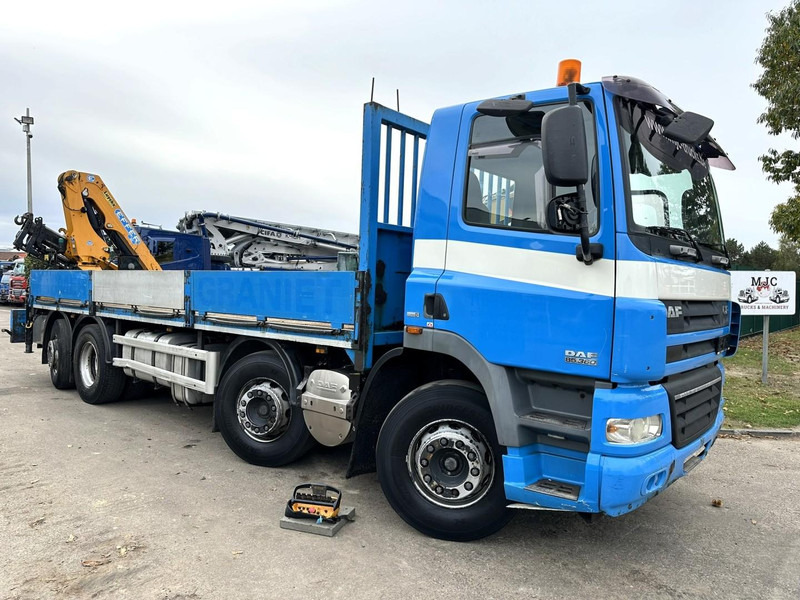 DAF CF 85.360 8x2 PRITSCHE 7m35 + KRAN EFFER 165-3S + RADIO - MANUAL GEARBOX ZF - EURO 5 - BE TRUCK - משאית צד נופל/ שטוחה, משאית מנוף: תמונה 1 DAF CF 85.360 8x2 PRITSCHE 7m35 + KRAN EFFER 165-3S + RADIO - MANUAL GEARBOX ZF - EURO 5 - BE TRUCK - משאית צד נופל/ שטוחה, משאית מנוף: תמונה 1