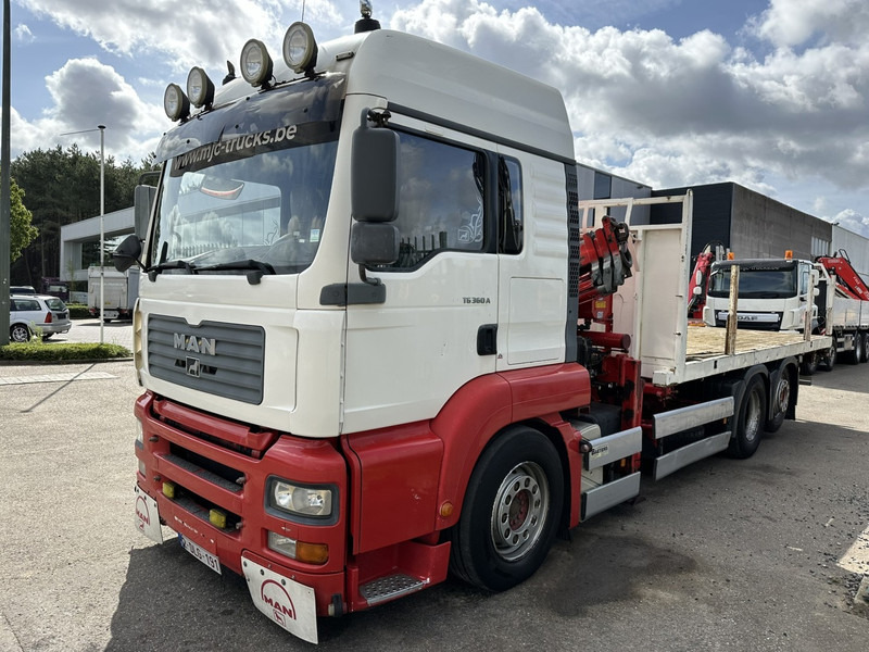 MAN TG 360 A 6x2 + KRAN ATLAS 100.1 A3 - PLATFORM 5m80 - E3 - LIFT-AXLE - FULL AIR SUSPENSION - ZF AS TRONIC - BE TRUCK - משאית צד נופל/ שטוחה, משאית מנוף: תמונה 3 MAN TG 360 A 6x2 + KRAN ATLAS 100.1 A3 - PLATFORM 5m80 - E3 - LIFT-AXLE - FULL AIR SUSPENSION - ZF AS TRONIC - BE TRUCK - משאית צד נופל/ שטוחה, משאית מנוף: תמונה 3