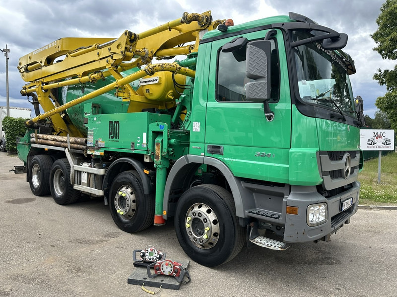 Mercedes-Benz ACTROS 3241 8x4 PUMI PM M 21-3 (21m) Putzmeister - *238.000km* / 1586H - EPS - BLADVERING / NAAFREDUCTIE - משאית מערבלת בטון: תמונה 1 Mercedes-Benz ACTROS 3241 8x4 PUMI PM M 21-3 (21m) Putzmeister - *238.000km* / 1586H - EPS - BLADVERING / NAAFREDUCTIE - משאית מערבלת בטון: תמונה 1