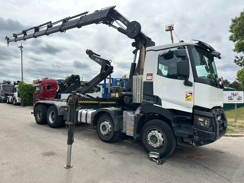 Renault C460 8x4 HOOKLIFT + CRANE HIAB 288 E-6 HIDUO - RADIO - 5/6 F - STEEL SPRING / HUB REDUCTION - משאית מנוף: תמונה 1 Renault C460 8x4 HOOKLIFT + CRANE HIAB 288 E-6 HIDUO - RADIO - 5/6 F - STEEL SPRING / HUB REDUCTION - משאית מנוף: תמונה 1