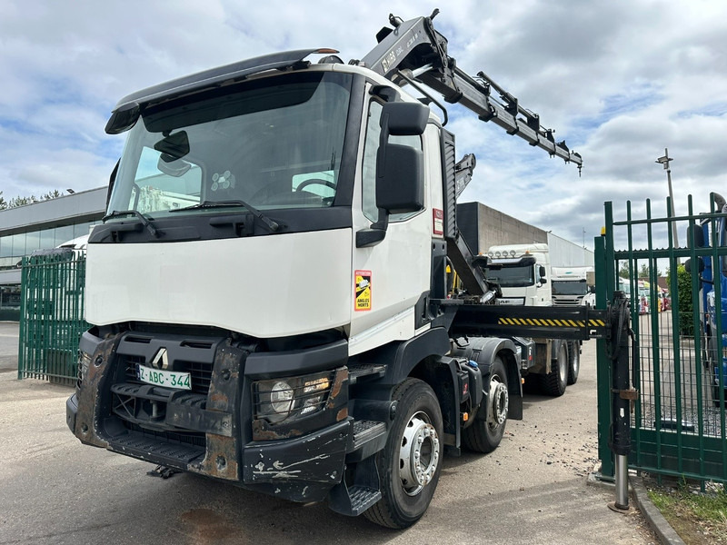 Renault C460 8x4 HOOKLIFT + CRANE HIAB 288 E-6 HIDUO - RADIO - 5/6 F - STEEL SPRING / HUB REDUCTION - משאית הרמת וו, משאית מנוף: תמונה 3 Renault C460 8x4 HOOKLIFT + CRANE HIAB 288 E-6 HIDUO - RADIO - 5/6 F - STEEL SPRING / HUB REDUCTION - משאית הרמת וו, משאית מנוף: תמונה 3