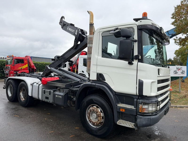 Scania 114C-380 6X4 HOOKLIFT / GANCHO HIAB MULTILIFT - RETARDER - A/C - EURO 3 - SPRING / BALLESTAS / BLATT / LAMES - משאית הרמת וו: תמונה 1 Scania 114C-380 6X4 HOOKLIFT / GANCHO HIAB MULTILIFT - RETARDER - A/C - EURO 3 - SPRING / BALLESTAS / BLATT / LAMES - משאית הרמת וו: תמונה 1