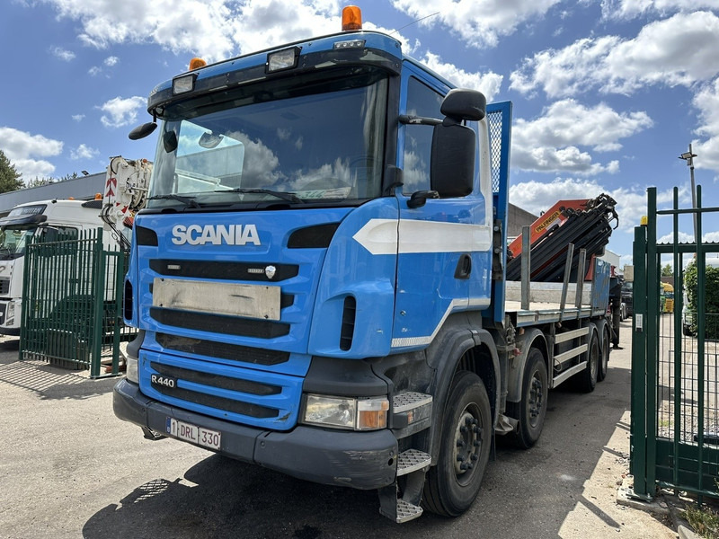 Scania G440 8x4 PRITSCHE + (25m!) KRAN PALFINGER PK78002 SH G 8x + WINCH - PLATFORM 6m25 - SCHALT - AP ACHSEN - BLATT - EURO 5 - BELGISCHE - משאית צד נופל/ שטוחה, משאית מנוף: תמונה 4 Scania G440 8x4 PRITSCHE + (25m!) KRAN PALFINGER PK78002 SH G 8x + WINCH - PLATFORM 6m25 - SCHALT - AP ACHSEN - BLATT - EURO 5 - BELGISCHE - משאית צד נופל/ שטוחה, משאית מנוף: תמונה 4