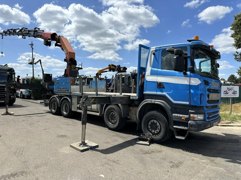 Scania G440 8x4 PRITSCHE + (25m!) KRAN PALFINGER PK78002 SH G 8x + WINCH - PLATFORM 6m25 - SCHALT - AP ACHSEN - BLATT - EURO 5 - BELGISCHE - משאית צד נופל/ שטוחה, משאית מנוף: תמונה 2 Scania G440 8x4 PRITSCHE + (25m!) KRAN PALFINGER PK78002 SH G 8x + WINCH - PLATFORM 6m25 - SCHALT - AP ACHSEN - BLATT - EURO 5 - BELGISCHE - משאית צד נופל/ שטוחה, משאית מנוף: תמונה 2