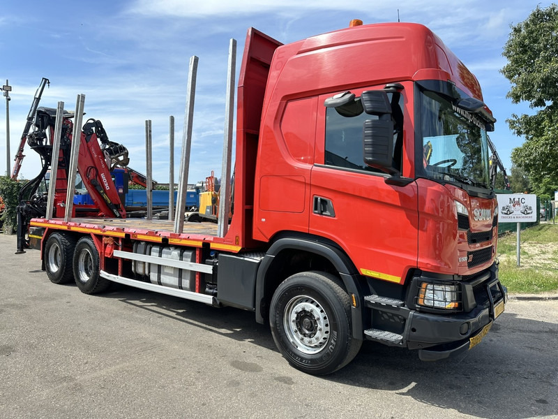 Scania G500 XT 6x4 WOOD / TIMBER / HOLZ CRANE PALFINGER EPSILON Q150Z + RETARDER - FULL AIR SUSP. - BE TRUCK - משאית צד נופל/ שטוחה, משאית מנוף: תמונה 1 Scania G500 XT 6x4 WOOD / TIMBER / HOLZ CRANE PALFINGER EPSILON Q150Z + RETARDER - FULL AIR SUSP. - BE TRUCK - משאית צד נופל/ שטוחה, משאית מנוף: תמונה 1