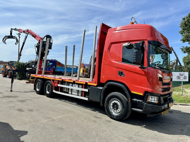 Scania G500 XT 6x4 WOOD / TIMBER / HOLZ CRANE PALFINGER EPSILON Q150Z + RETARDER - FULL AIR SUSP. - BE TRUCK - משאית צד נופל/ שטוחה, משאית מנוף: תמונה 2 Scania G500 XT 6x4 WOOD / TIMBER / HOLZ CRANE PALFINGER EPSILON Q150Z + RETARDER - FULL AIR SUSP. - BE TRUCK - משאית צד נופל/ שטוחה, משאית מנוף: תמונה 2