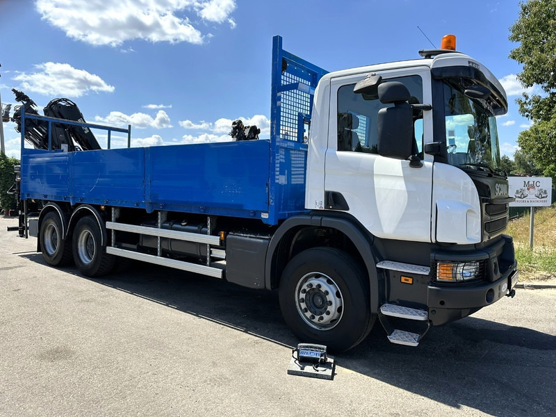Scania P410 6x4 PRITSCHE + KRAN HIAB 166 ES-4 - RETARDER - ROTATOR - PLATFORM 6m80 - BIG AXLES HUB REDUCTION - STEEL SPRING - משאית צד נופל/ שטוחה, משאית מנוף: תמונה 1 Scania P410 6x4 PRITSCHE + KRAN HIAB 166 ES-4 - RETARDER - ROTATOR - PLATFORM 6m80 - BIG AXLES HUB REDUCTION - STEEL SPRING - משאית צד נופל/ שטוחה, משאית מנוף: תמונה 1