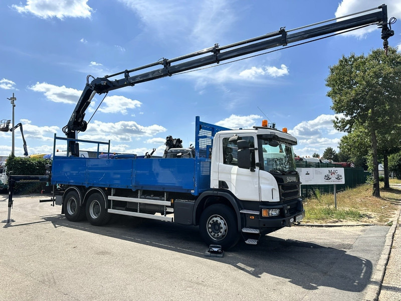 Scania P410 6x4 PRITSCHE + KRAN HIAB 166 ES-4 - RETARDER - ROTATOR - PLATFORM 6m80 - BIG AXLES HUB REDUCTION - STEEL SPRING - משאית צד נופל/ שטוחה, משאית מנוף: תמונה 2 Scania P410 6x4 PRITSCHE + KRAN HIAB 166 ES-4 - RETARDER - ROTATOR - PLATFORM 6m80 - BIG AXLES HUB REDUCTION - STEEL SPRING - משאית צד נופל/ שטוחה, משאית מנוף: תמונה 2