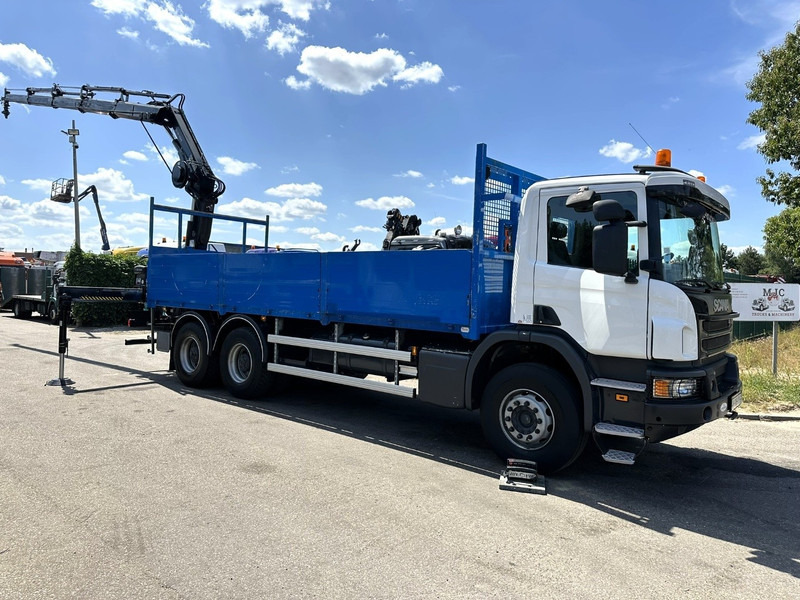 Scania P410 6x4 PRITSCHE + KRAN HIAB 166 ES-4 - RETARDER - ROTATOR - PLATFORM 6m80 - BIG AXLES HUB REDUCTION - STEEL SPRING - משאית צד נופל/ שטוחה, משאית מנוף: תמונה 3 Scania P410 6x4 PRITSCHE + KRAN HIAB 166 ES-4 - RETARDER - ROTATOR - PLATFORM 6m80 - BIG AXLES HUB REDUCTION - STEEL SPRING - משאית צד נופל/ שטוחה, משאית מנוף: תמונה 3