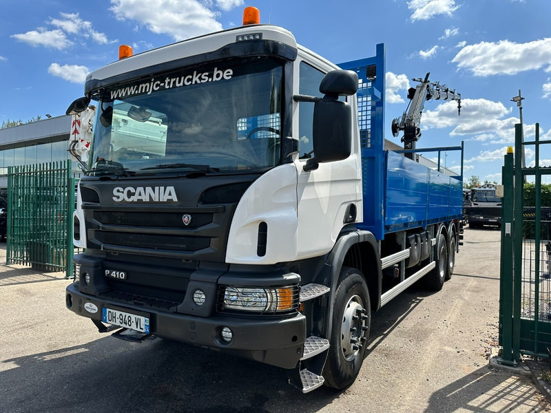 Scania P410 6x4 PRITSCHE + KRAN HIAB 166 ES-4 - RETARDER - ROTATOR - PLATFORM 6m80 - BIG AXLES HUB REDUCTION - STEEL SPRING - משאית צד נופל/ שטוחה, משאית מנוף: תמונה 4 Scania P410 6x4 PRITSCHE + KRAN HIAB 166 ES-4 - RETARDER - ROTATOR - PLATFORM 6m80 - BIG AXLES HUB REDUCTION - STEEL SPRING - משאית צד נופל/ שטוחה, משאית מנוף: תמונה 4
