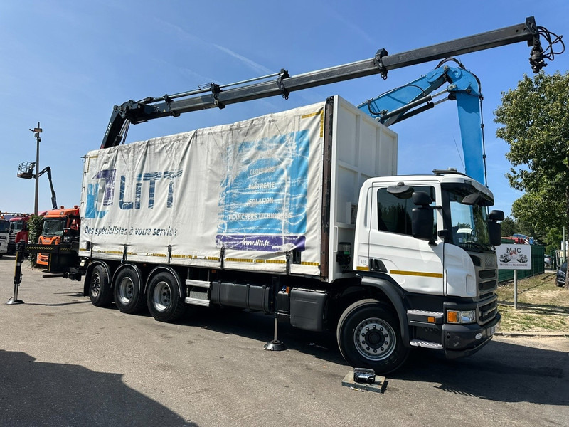 Scania P410 8x4 TRIDEM PRITSCHE PLANE + KRAN HIAB 244 EP-4 HIDUO - RETARDER - LIFT + STEERING AXLE - *327.000km* - RADIO - משאית וילונות צד, משאית מנוף: תמונה 2 Scania P410 8x4 TRIDEM PRITSCHE PLANE + KRAN HIAB 244 EP-4 HIDUO - RETARDER - LIFT + STEERING AXLE - *327.000km* - RADIO - משאית וילונות צד, משאית מנוף: תמונה 2