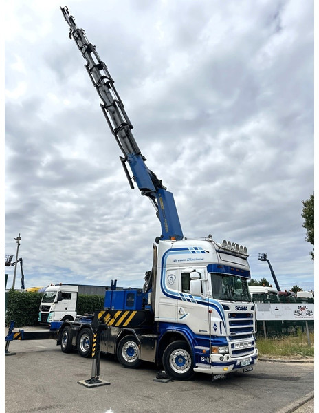 Scania R500 8x2 + CRANE 100Tm! PALFINGER PK100002 G 8x + 1 ME - RETARDER - ALCOA DURA BRIGHT - LIFT + STEERING - 5/6 HYDR F - TÜV 05/2026 - TOP CONDITION - משאית מנוף: תמונה 5 Scania R500 8x2 + CRANE 100Tm! PALFINGER PK100002 G 8x + 1 ME - RETARDER - ALCOA DURA BRIGHT - LIFT + STEERING - 5/6 HYDR F - TÜV 05/2026 - TOP CONDITION - משאית מנוף: תמונה 5