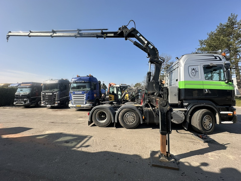 משאית מנוף Scania R500 V8 6x2 + KRAN MKG HLK 231 HP (23tm) - 4x HYDR - RADIO - RETARDER - MANUAL - LIFT + STEERING AXLE: תמונה 9