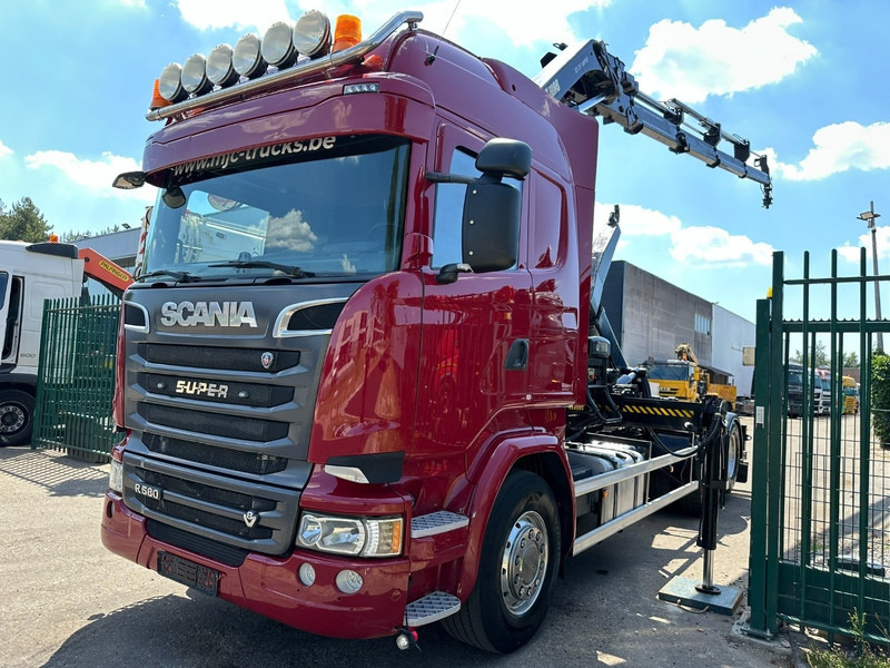 Scania R580 6X2 V8 HOOKLIFT + CRANE HIAB 211 E-4 HIPRO - ROTATOR - RETARDER - ALCOA ALU - RADIO - NL TRUCK - משאית הרמת וו, משאית מנוף: תמונה 3 Scania R580 6X2 V8 HOOKLIFT + CRANE HIAB 211 E-4 HIPRO - ROTATOR - RETARDER - ALCOA ALU - RADIO - NL TRUCK - משאית הרמת וו, משאית מנוף: תמונה 3