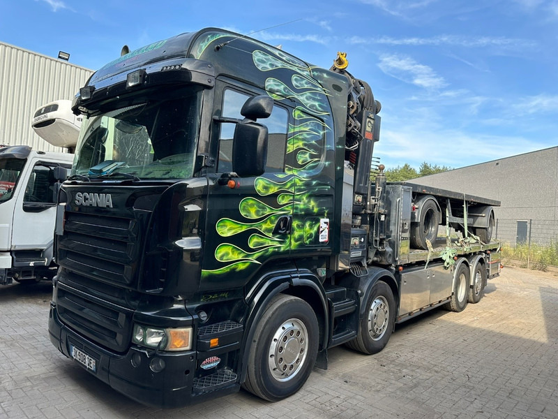 Scania R620 8x2 + KRAN HIAB 800EP-5 HiPro - RETARDER - LIFT/STEERING AXLE - HIGHLINE SLEEPER - LEATHER - ALCOA - משאית צד נופל/ שטוחה, משאית מנוף: תמונה 3 Scania R620 8x2 + KRAN HIAB 800EP-5 HiPro - RETARDER - LIFT/STEERING AXLE - HIGHLINE SLEEPER - LEATHER - ALCOA - משאית צד נופל/ שטוחה, משאית מנוף: תמונה 3