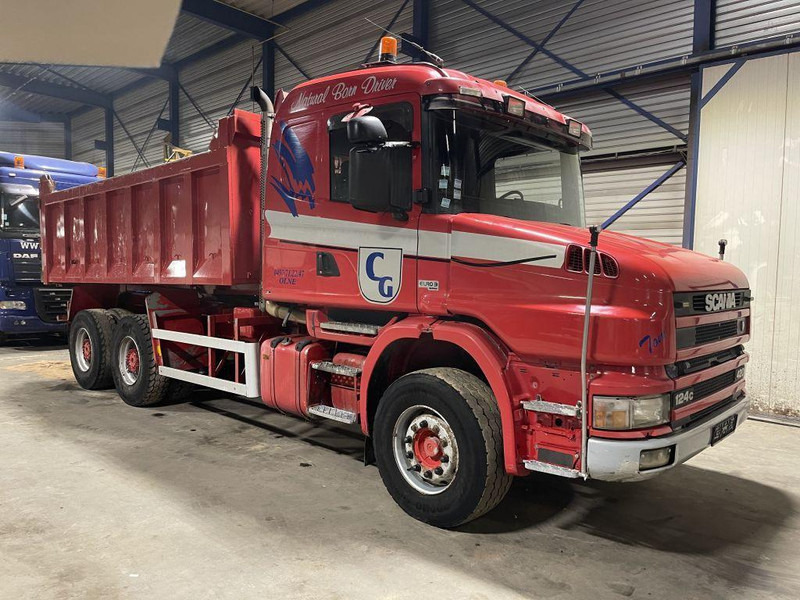 Scania T124-420 TORPEDO HAUBE - 6x4 - KIPPER - MANUAL GRS900 3+3 - STEEL SPRING / BALLIESTAS / LAMES / BLATT - מזהיר: תמונה 1 Scania T124-420 TORPEDO HAUBE - 6x4 - KIPPER - MANUAL GRS900 3+3 - STEEL SPRING / BALLIESTAS / LAMES / BLATT - מזהיר: תמונה 1