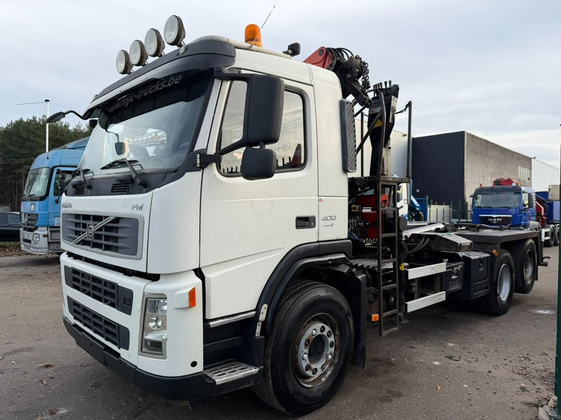 Volvo FM 400 6x2 HOOKLIFT + CRANE PALFINGER PK 15500 B (2x) - 5/6 F - MANUAL - EURO 4 - BE TRUCK - משאית הרמת וו, משאית מנוף: תמונה 4 Volvo FM 400 6x2 HOOKLIFT + CRANE PALFINGER PK 15500 B (2x) - 5/6 F - MANUAL - EURO 4 - BE TRUCK - משאית הרמת וו, משאית מנוף: תמונה 4