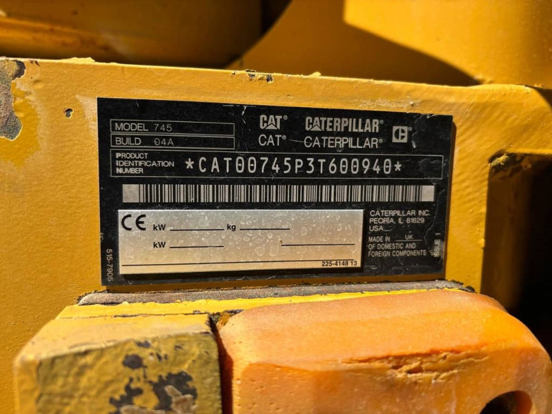 Cat 745 04A - מסיר פסולת מפרקי: תמונה 4 Cat 745 04A - מסיר פסולת מפרקי: תמונה 4