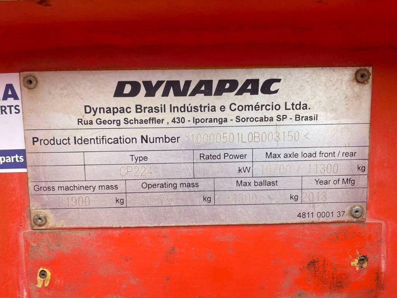 Dynapac CP224 - רולר פניאומטי: תמונה 3 Dynapac CP224 - רולר פניאומטי: תמונה 3