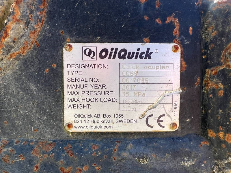 OilQuick OQ65 - M314F / M316F / M318F - מצמד מהיר עבור מכונת בנייה: תמונה 4 OilQuick OQ65 - M314F / M316F / M318F - מצמד מהיר עבור מכונת בנייה: תמונה 4