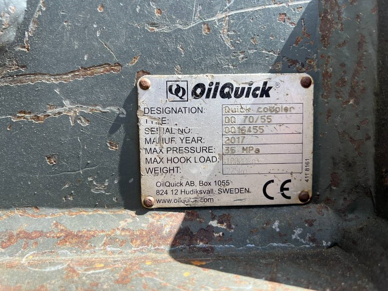 OilQuick OQ70/55 - EC210 / EC220 - מצמד מהיר עבור מכונת בנייה: תמונה 5 OilQuick OQ70/55 - EC210 / EC220 - מצמד מהיר עבור מכונת בנייה: תמונה 5