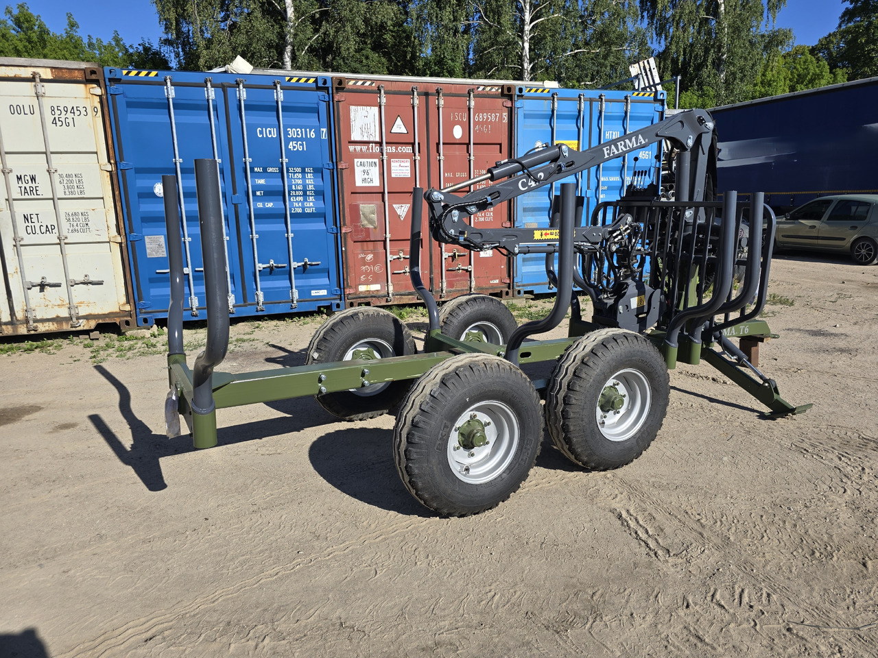 FARMA T6 + żuraw C4,2 - קרון נגרר ליערות: תמונה 3 FARMA T6 + żuraw C4,2 - קרון נגרר ליערות: תמונה 3