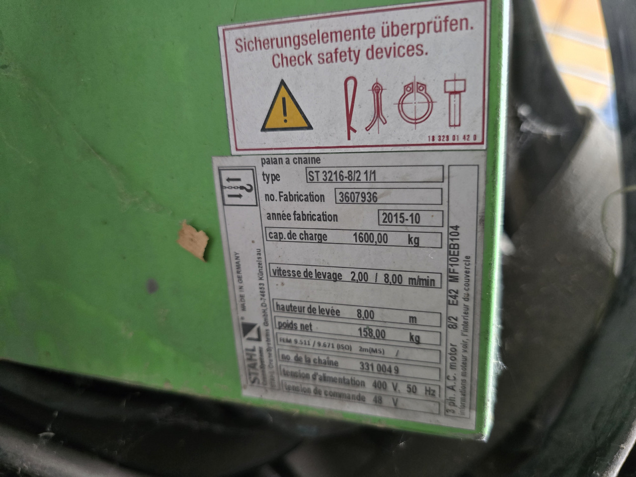 STAHL ST32 - כננת: תמונה 4 STAHL ST32 - כננת: תמונה 4