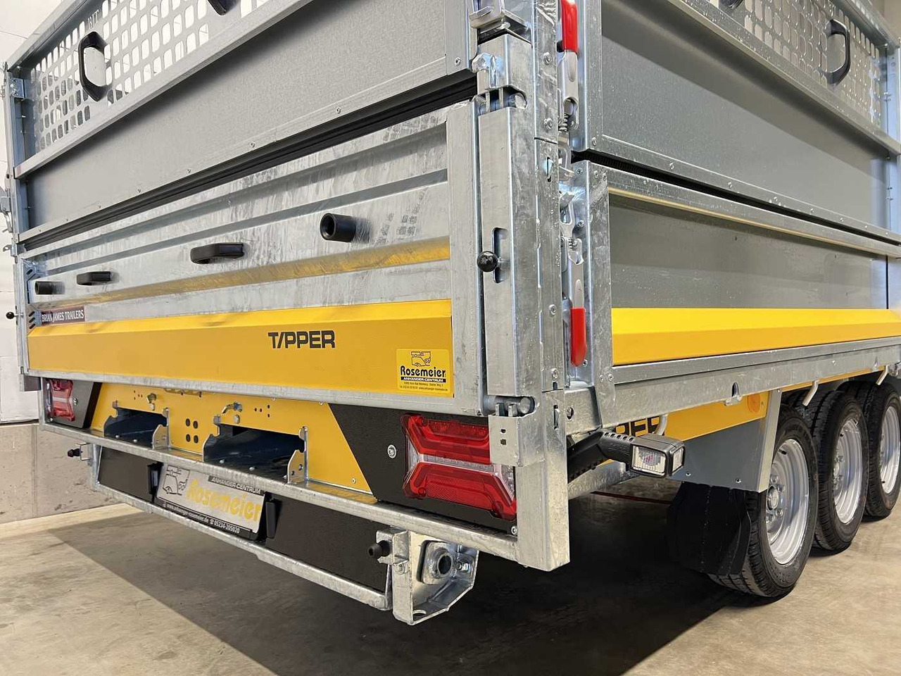 חָדָשׁ קרון נגרר עם מזהיר BRIAN_JAMES Cargo Tipper 2 3-Achser Gitter Rückwärtskipper: תמונה 11